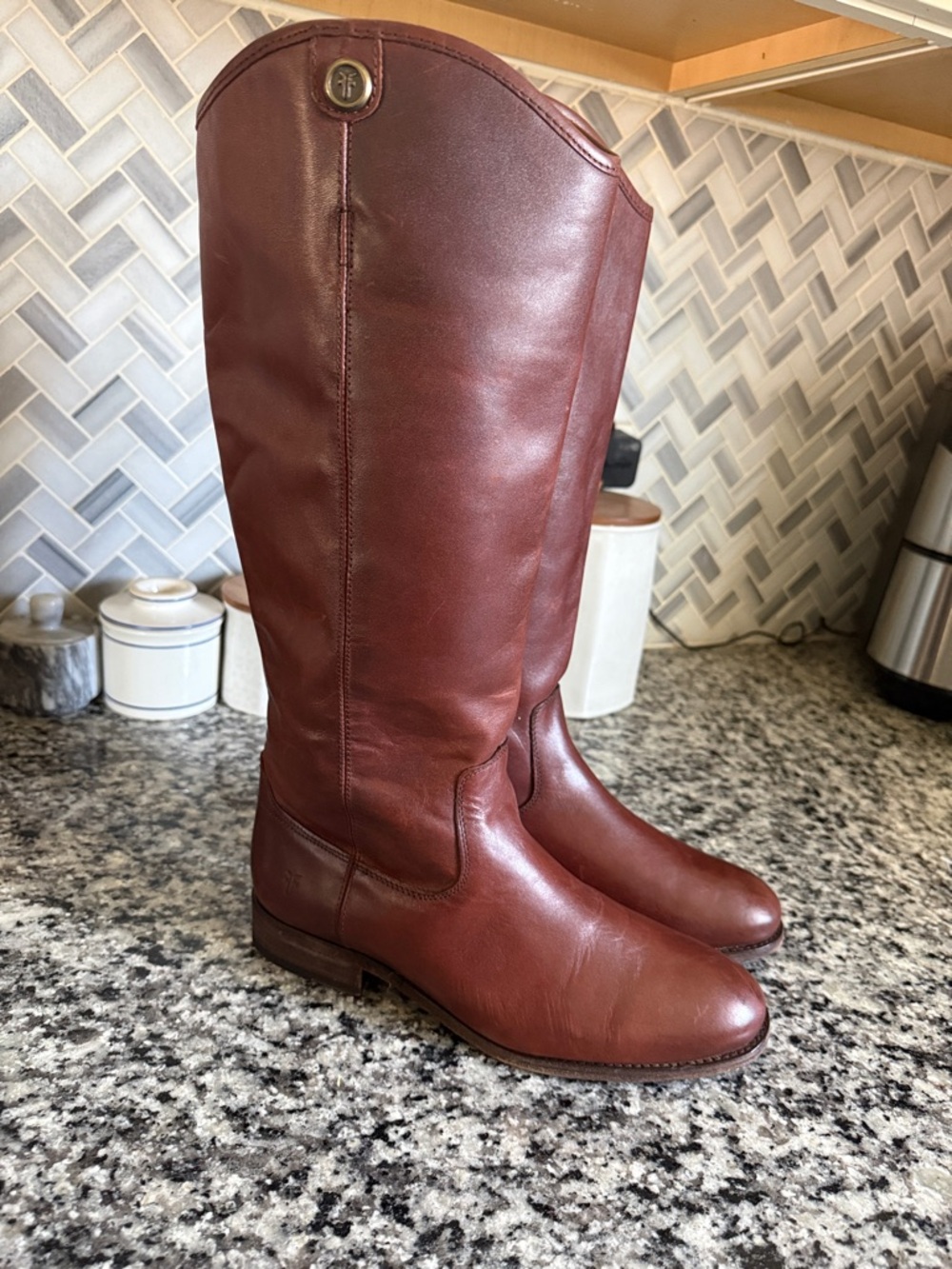 Frye Melissa Button 2 wide calf